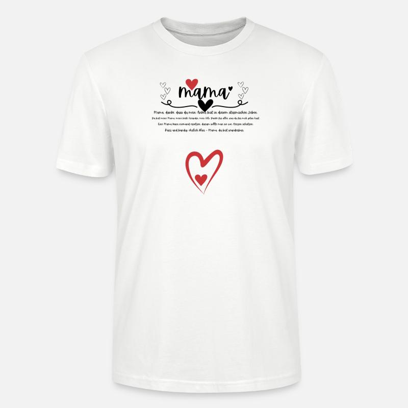 Danke Mama - Stanley/Stella Unisex Bio-T-Shirt CRAFTER - Weiß