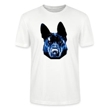 chien de berger - T-shirt bio CRAFTER Stanley Stella Unisexe - blanc - Devant - Alina (178cm) & Michal (187cm)
