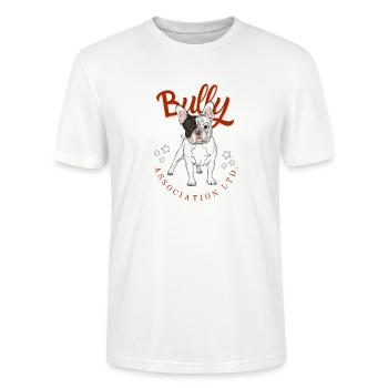 Bully Association - For Bulldog Fans - Stanley/Stella CRAFTER Unisex Organic T-Shirt - white - Front - Alina (178cm) & Michal (187cm)