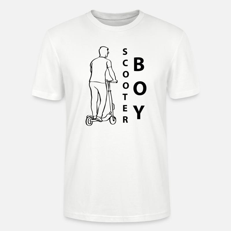 E-Scooter E-Roller Scooter - Stanley/Stella Unisex Bio-T-Shirt CRAFTER - Weiß