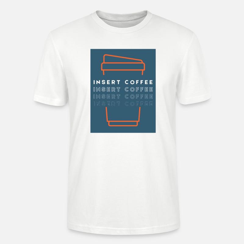 Insert Coffee Cup 2 LOPWBTT - Stanley/Stella Unisex Bio-T-Shirt CRAFTER - Weiß