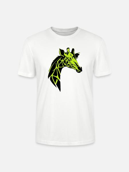 giraffe - Stanley/Stella CRAFTER Unisex Organic T-Shirt - white