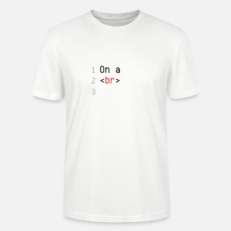 On a Break html - Stanley/Stella CRAFTER Unisex Organic T-Shirt - white