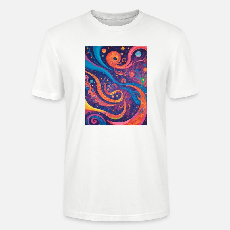 Kosmische Abstraktion - Stanley/Stella Unisex Bio-T-Shirt CRAFTER - Weiß