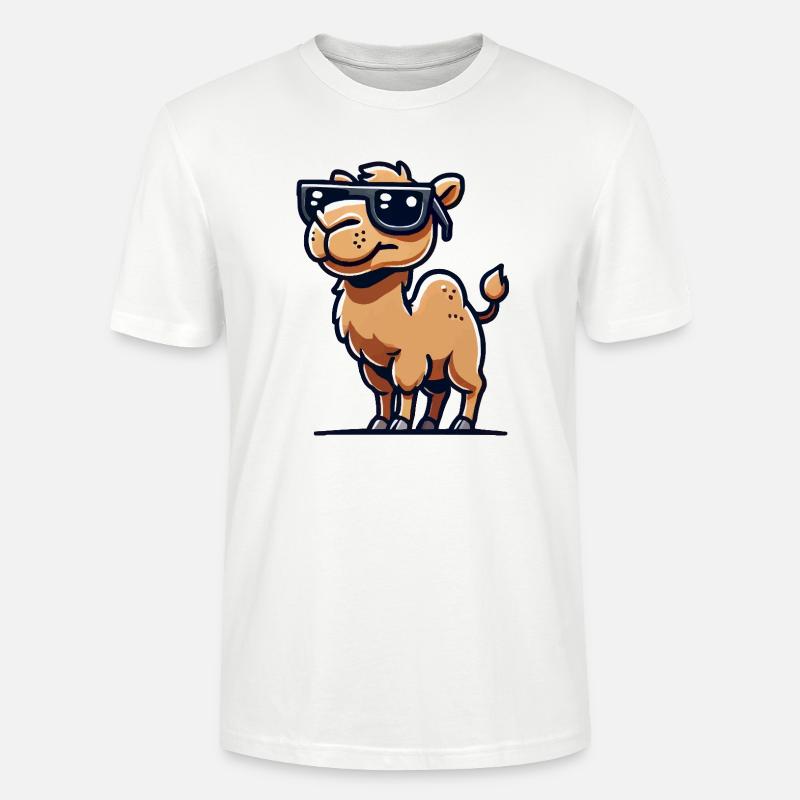 Lunettes de soleil Camel Comic - T-shirt bio CRAFTER Stanley Stella Unisexe - blanc