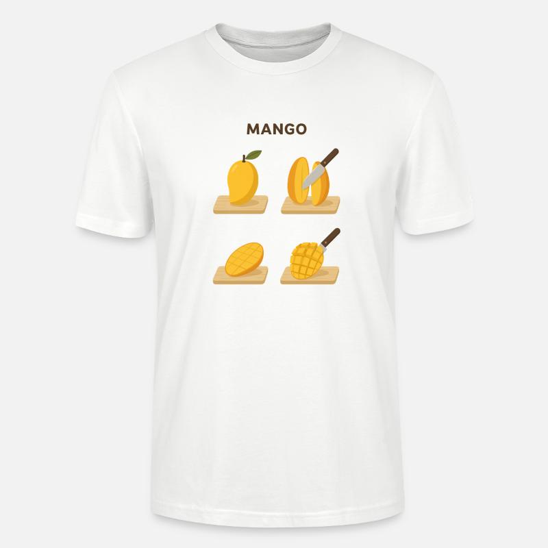 Mango Frucht lecker Geschenk - Stanley/Stella Unisex Bio-T-Shirt CRAFTER - Weiß