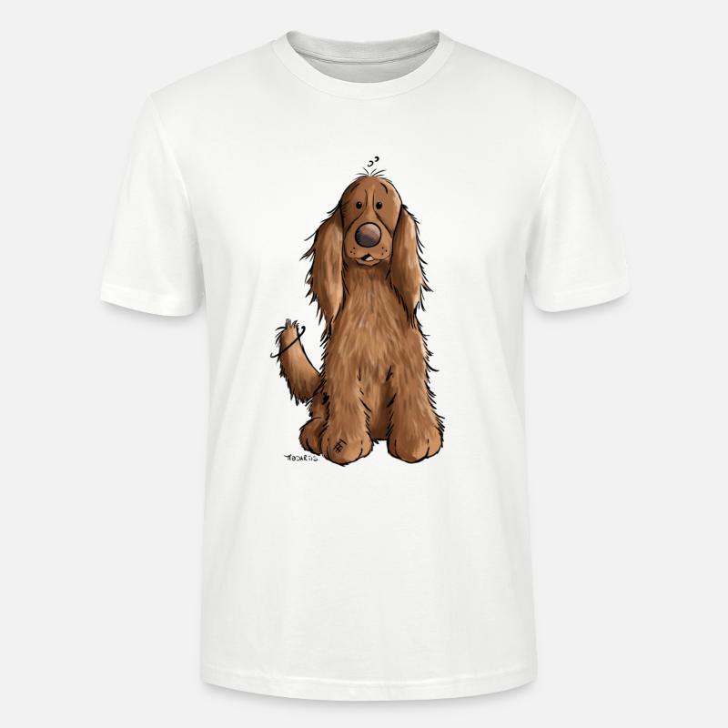 Cocker Spaniel mach Sitz - Stanley/Stella Unisex Bio-T-Shirt CRAFTER - Weiß