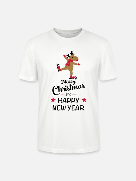 Noël drôle - T-shirt bio CRAFTER Stanley Stella Unisexe - blanc