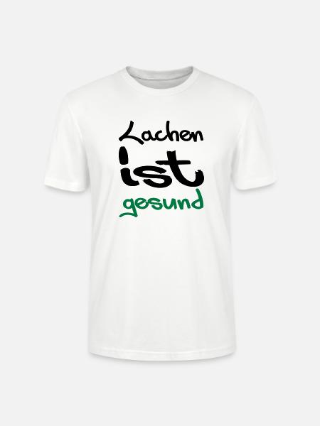 lachen ist gesund - Stanley/Stella Unisex Bio-T-Shirt CRAFTER - Weiß