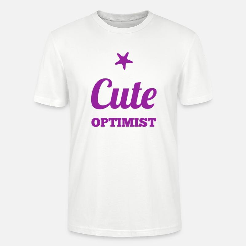 süßer Optimist Geschenkidee - Stanley/Stella Unisex Bio-T-Shirt CRAFTER - Weiß