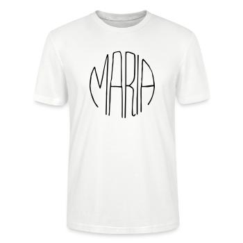 Cadeau Maria - T-shirt bio CRAFTER Stanley Stella Unisexe - blanc - Devant - Alina (178cm) & Michal (187cm)