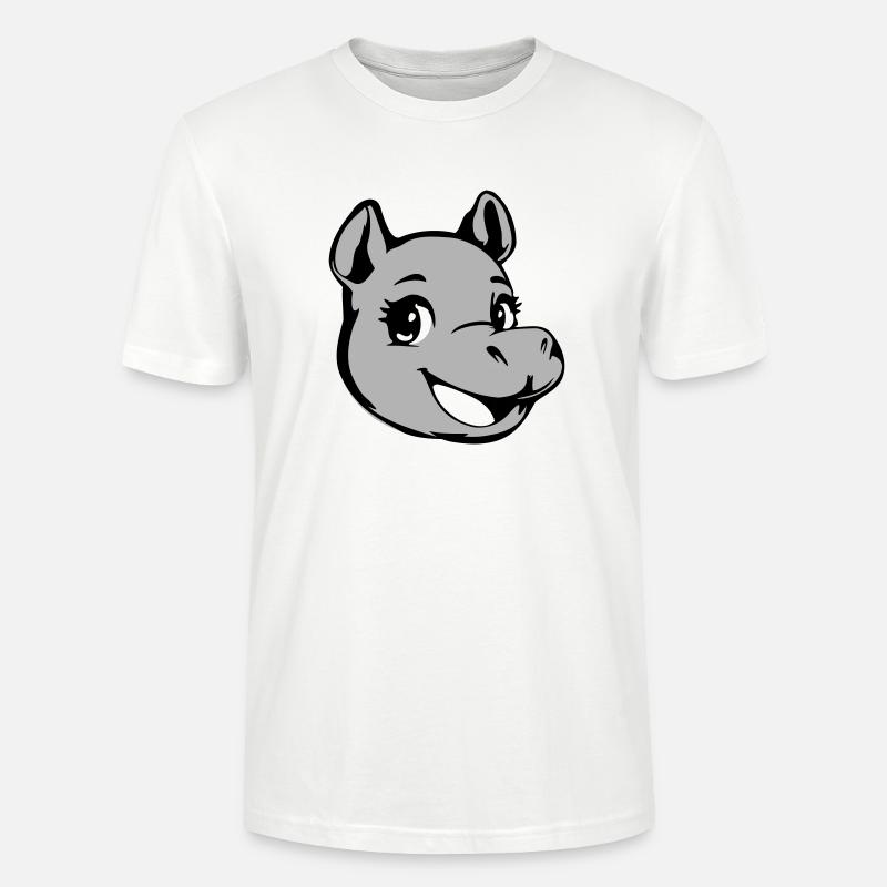 Hippo - Stanley/Stella Unisex Bio-T-Shirt CRAFTER - Weiß