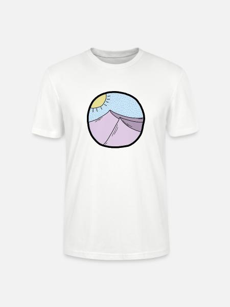 circle hills - Stanley/Stella CRAFTER Unisex Organic T-Shirt - white