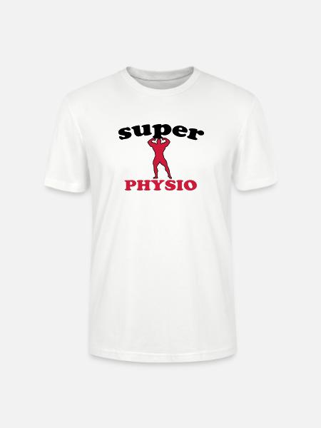 Super physio - Stanley/Stella CRAFTER Unisex Organic T-Shirt - white
