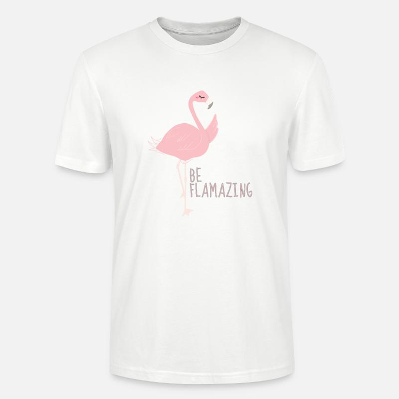 Flamingo - Stanley/Stella Unisex Bio-T-Shirt CRAFTER - Weiß