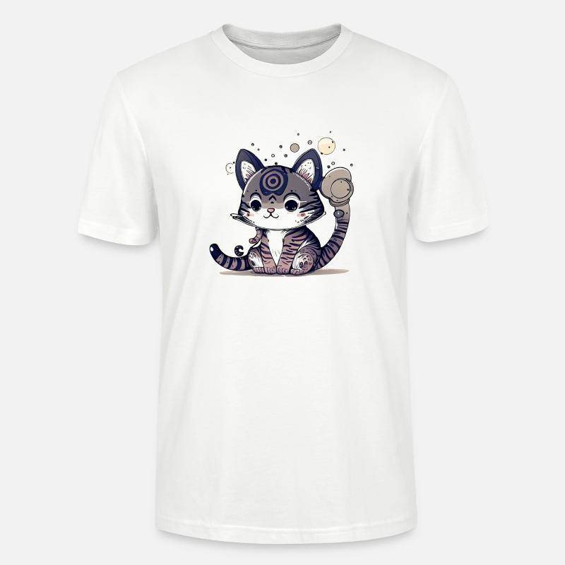 Design de chat super mignon. - T-shirt bio CRAFTER Stanley Stella Unisexe - blanc
