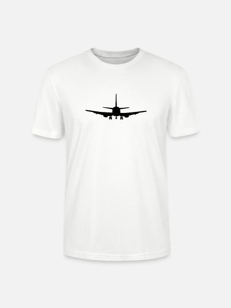 Airplane - Stanley/Stella CRAFTER Unisex Organic T-Shirt - white