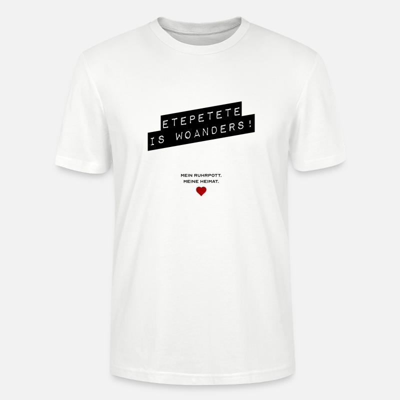 Etepetete is woanders - Stanley/Stella Unisex Bio-T-Shirt CRAFTER - Weiß
