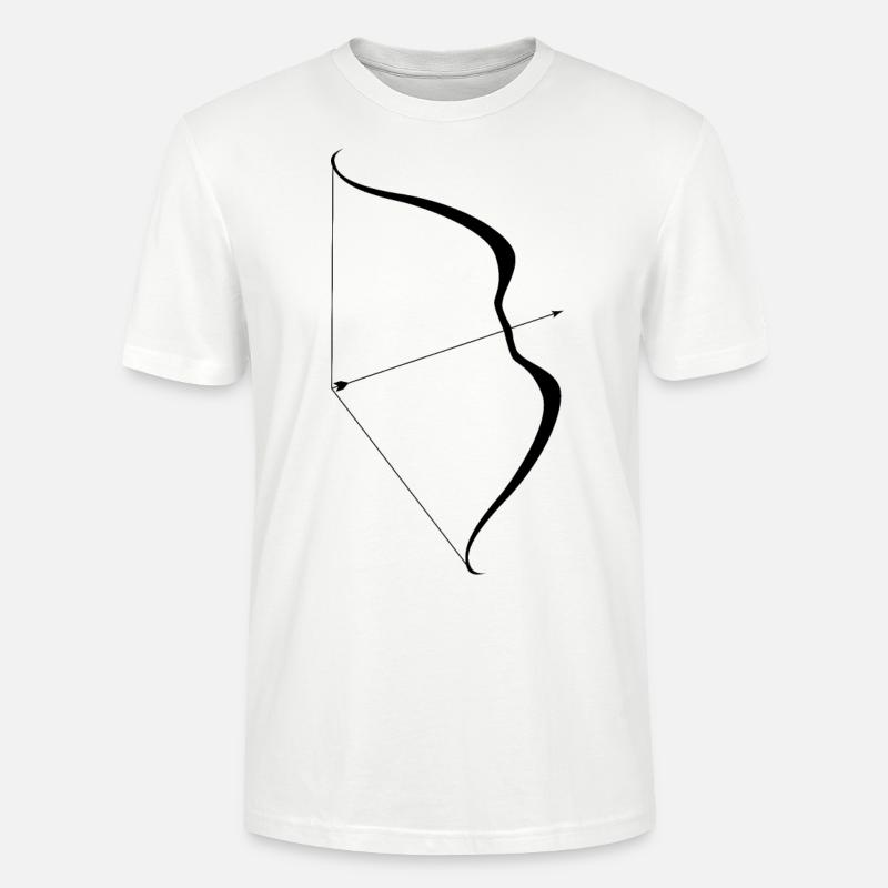 Pfeil und Bogen - Stanley/Stella Unisex Bio-T-Shirt CRAFTER - Weiß
