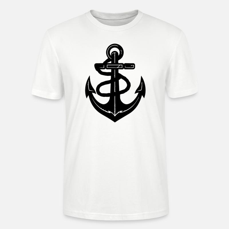 Anker Boot Schiff Nautik - Stanley/Stella Unisex Bio-T-Shirt CRAFTER - Weiß