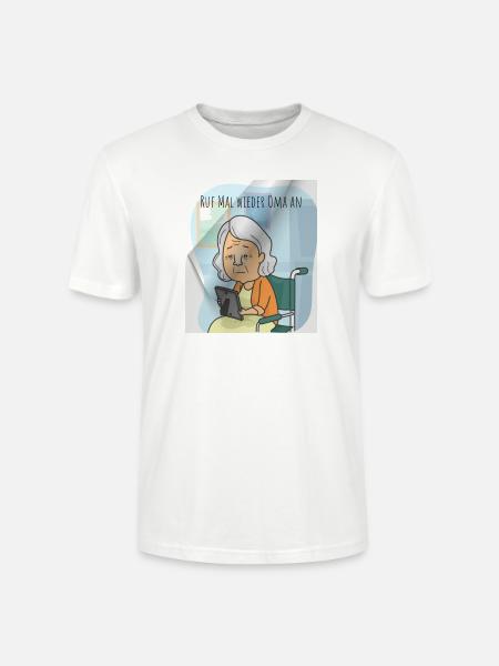 Oma Weihnachten - Stanley/Stella Unisex Bio-T-Shirt CRAFTER - Weiß