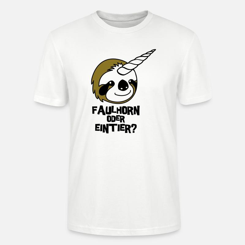Faulhorn oder Eintier - Stanley/Stella Unisex Bio-T-Shirt CRAFTER - Weiß