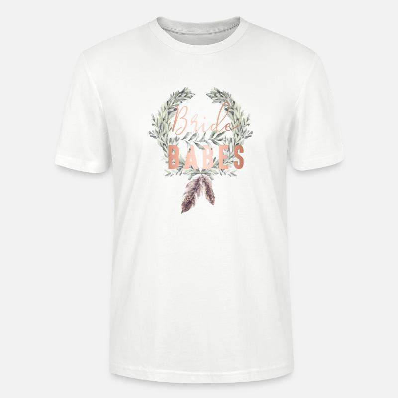 Boho Bride Babes Lorbeerkranz - Stanley/Stella Unisex Bio-T-Shirt CRAFTER - Weiß