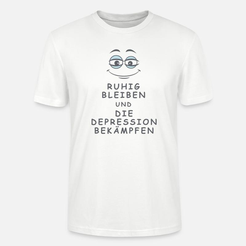 Depression bekämpfen - Stanley/Stella Unisex Bio-T-Shirt CRAFTER - Weiß