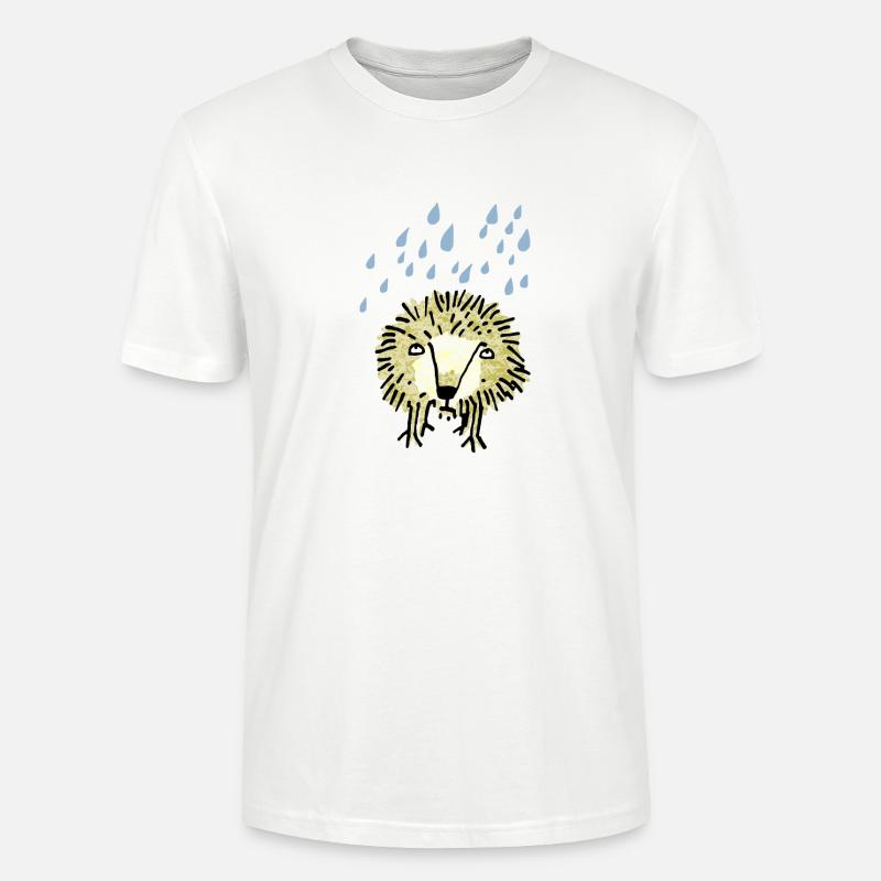 hérisson - T-shirt bio CRAFTER Stanley Stella Unisexe - blanc