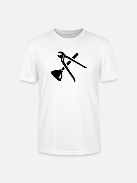 Klempner - Stanley/Stella Unisex Bio-T-Shirt CRAFTER - Weiß