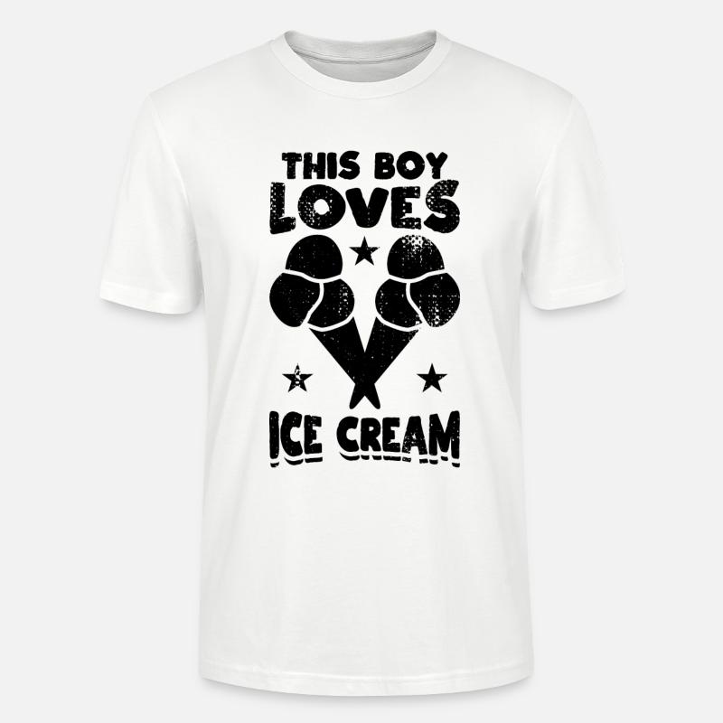 Eiscreme Junge - Stanley/Stella Unisex Bio-T-Shirt CRAFTER - Weiß