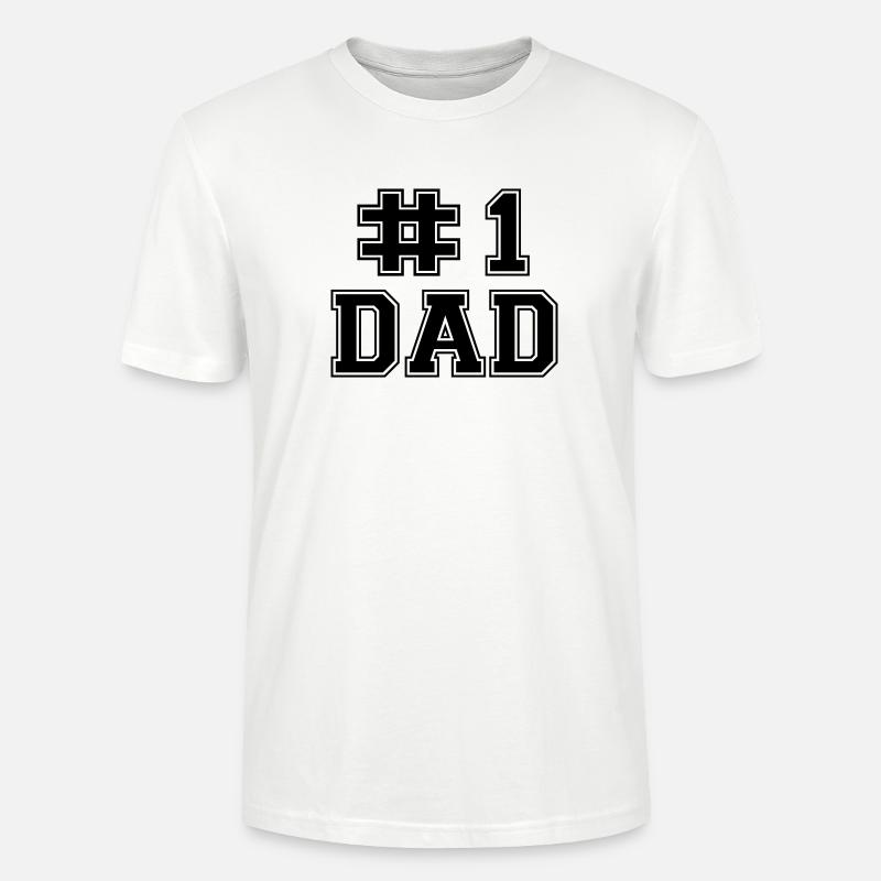 Numer One Dad - Stanley/Stella Unisex Bio-T-Shirt CRAFTER - Weiß