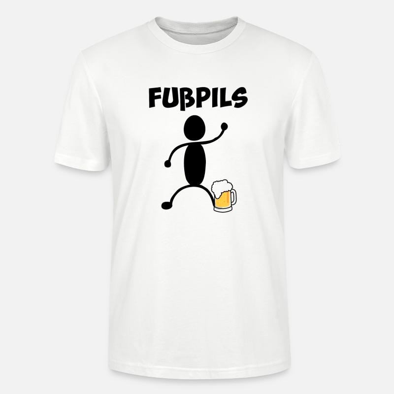 Fußpils - T-shirt bio CRAFTER Stanley Stella Unisexe - blanc