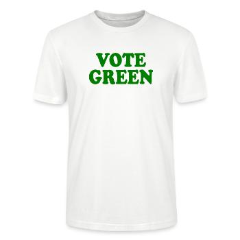 Vote green - Stanley/Stella Unisex Bio-T-Shirt CRAFTER - Weiß - Vorne - Alina (178cm) & Michal (187cm)