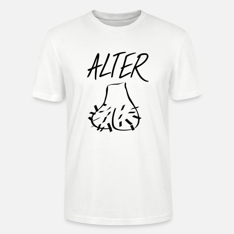 Alter Sack Lustige Geschenkidee - Stanley/Stella Unisex Bio-T-Shirt CRAFTER - Weiß