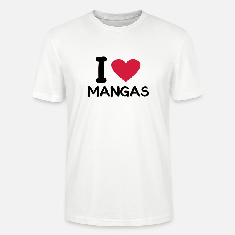 j'aime les mangas - T-shirt bio CRAFTER Stanley Stella Unisexe - blanc