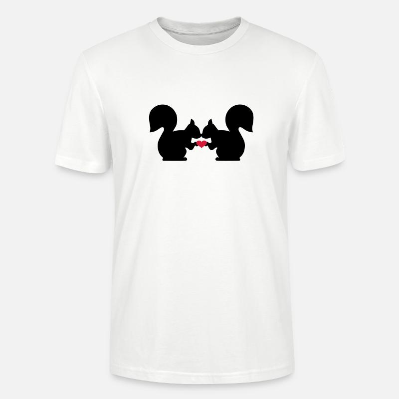 Eichhörnchen - Stanley/Stella Unisex Bio-T-Shirt CRAFTER - Weiß