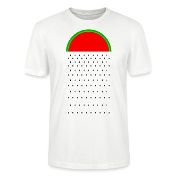 pioggia melone - Maglietta unisex ecologica CRAFTER di Stanley/Stella - bianco - Fronte - Alina (178cm) & Michal (187cm)