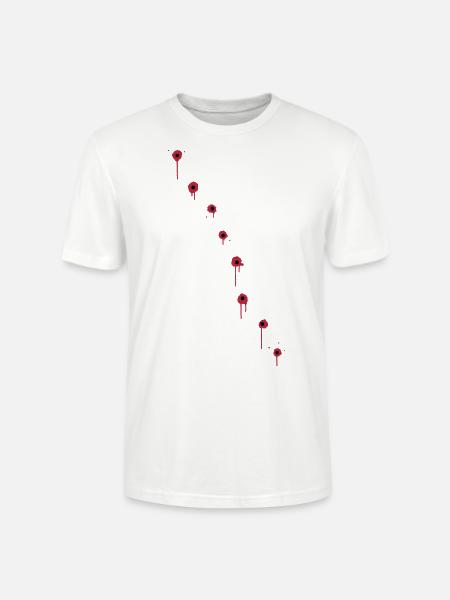 Einschussloecher - Stanley/Stella Unisex Bio-T-Shirt CRAFTER - Weiß