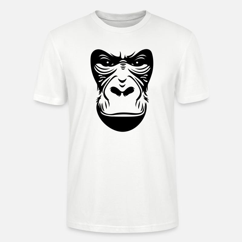 Gorilla - Stanley/Stella Unisex Bio-T-Shirt CRAFTER - Weiß