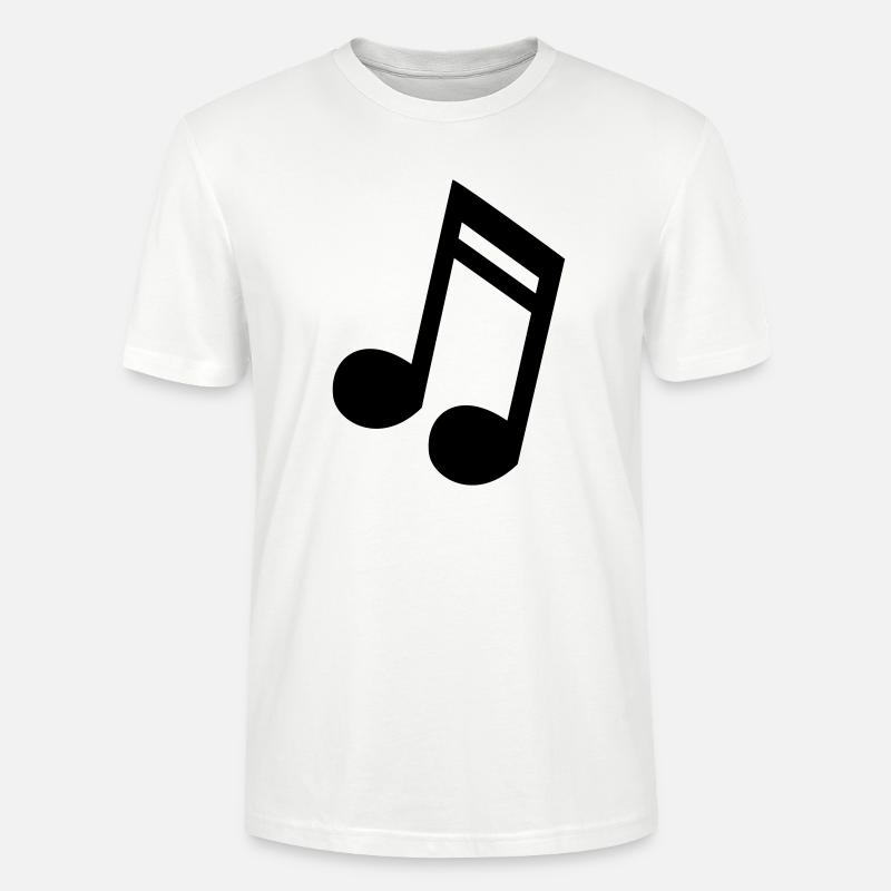 Note 16tel Musik Töne Geschenkidee - Stanley/Stella Unisex Bio-T-Shirt CRAFTER - Weiß