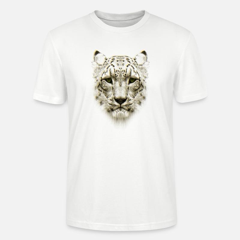 LEOPARD - Stanley/Stella Unisex Bio-T-Shirt CRAFTER - Weiß
