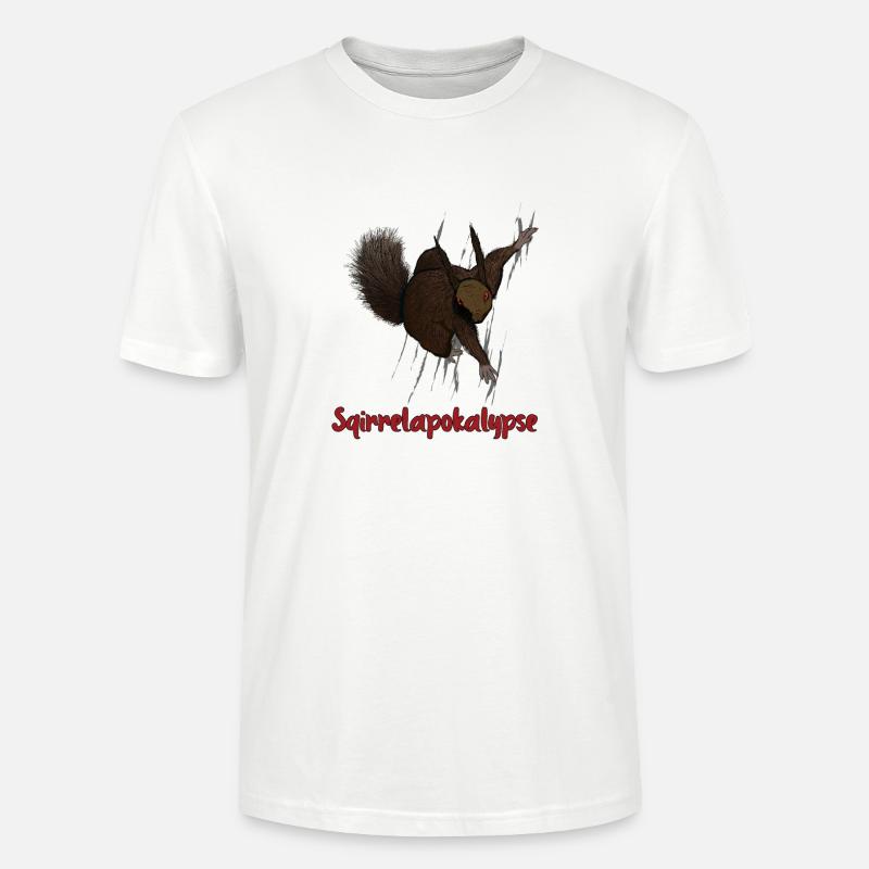 Squirrelapokalypse - Stanley/Stella Unisex Bio-T-Shirt CRAFTER - Weiß