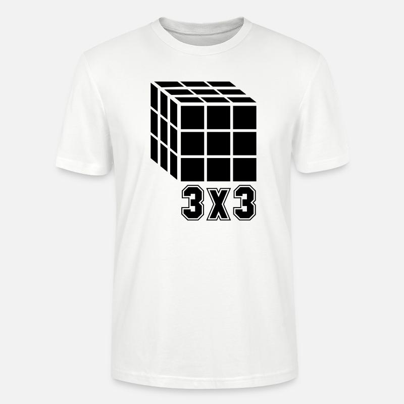 Cube Cube 3x3 - T-shirt bio CRAFTER Stanley Stella Unisexe - blanc