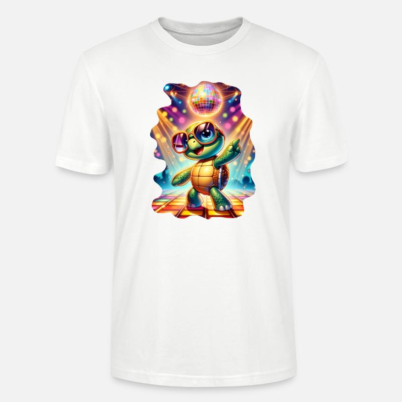 Party-Schildkröte - Stanley/Stella Unisex Bio-T-Shirt CRAFTER - Weiß
