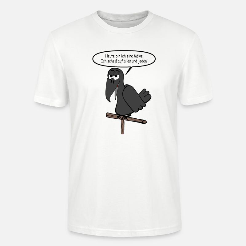 Heute bin ich eine Möwe - Stanley/Stella Unisex Bio-T-Shirt CRAFTER - Weiß