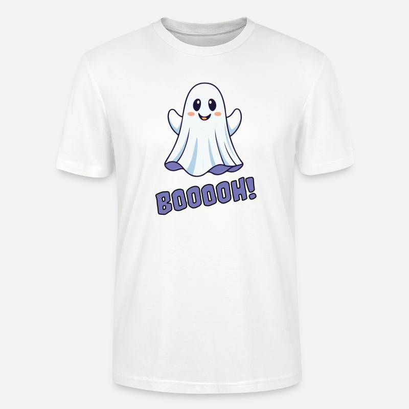 Cute Ghost - Stanley/Stella Unisex Bio-T-Shirt CRAFTER - Weiß