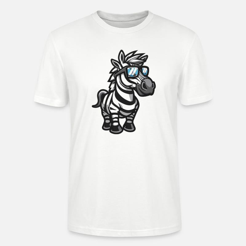 Zebra Comic Cool - Stanley/Stella Unisex Bio-T-Shirt CRAFTER - Weiß