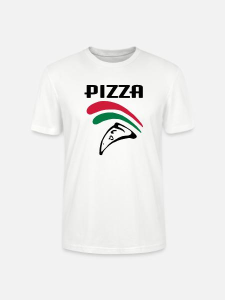 Pizza (3c) - Stanley/Stella CRAFTER Unisex Organic T-Shirt - white