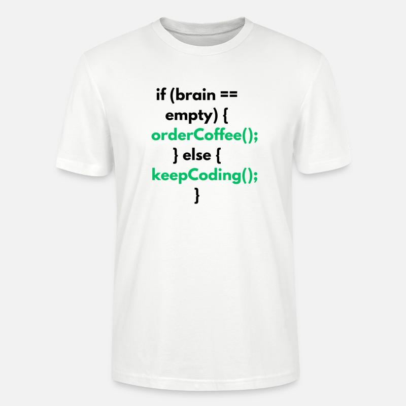 Kaffe - Stanley/Stella Unisex Bio-T-Shirt CRAFTER - Weiß